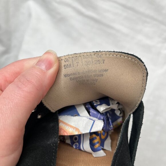 Dr Scholl's Original Collection Black Suede Wood Clog Mules  9 - Picture 6 of 10